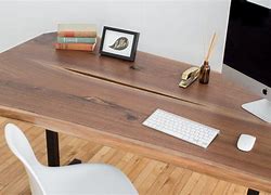 Image result for Natural Wood Modern Office Desk