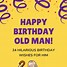 Image result for Happy Birthday Old Man Cartoon