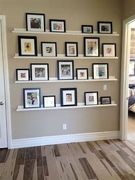 Image result for Wall Gallery with Ledger Shelves