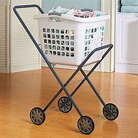 Image result for Rolling Laundry Cart