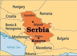 Image result for Map of Kosovo and Surrounding Countries