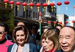 Image result for Nancy Pelosi in San Francisco Chinatown