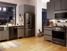 Image result for Best Kitchen Colors with Black Appliances