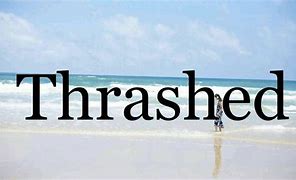 Image result for Meaning of Thrashed