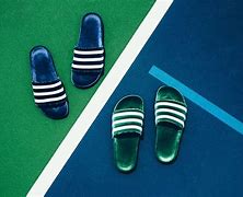 Image result for Adidas Adilette Slides Blue