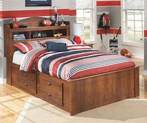 Image result for Full Size Bookcase Bed with Storage