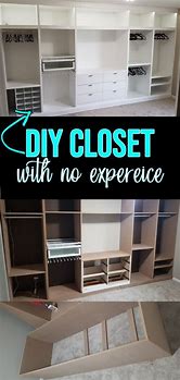 Image result for Building Walk-In Closet Shelving From Meniculight