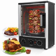 Image result for Nutrichef Azpkrt97 Upgraded Multi-Function Rotisserie Vertical Countertop Oven With Bake, Turkey Thanksgiving, Adjustable Broil Roasting Kebab Rack, 1
