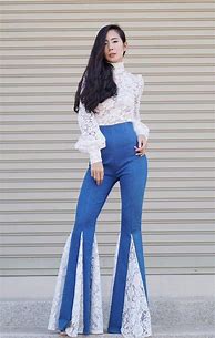 Image result for What to Wear with Bell Bottom Jeans