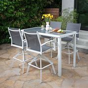 Image result for Outdoor Modern Bar High Table and Chairs
