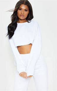 Image result for cropped white pullover