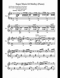 Image result for Super Mario 64 Piano Sheet Music