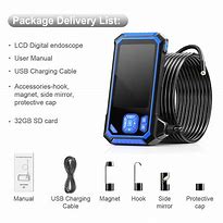 Image result for Industrial Endoscope, SKYBASIC 5.5mm HD Borescope Snake Camera With 32GB Card, IP67 Waterproof Sewer Inspection Camera 4.3'' LCD Screen With 6 LED