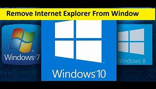 Image result for How to Remove Internet Explorer
