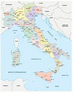Image result for Political Map of Italy with Cities