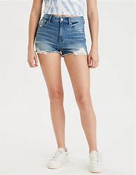 Image result for AE Super High-Waisted Denim Jogger Women's Ice Blue 00 Long
