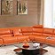 Image result for Gray Leather Reclining Sofa