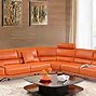 Image result for modern orange sofa