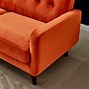 Image result for orange velvet sofa