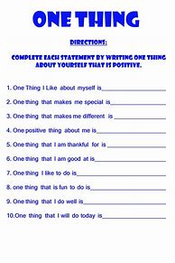 Image result for Self-Esteem Affirmation Worksheet
