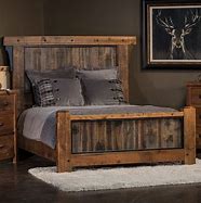 Image result for Reclaimed Wood Bed Frame