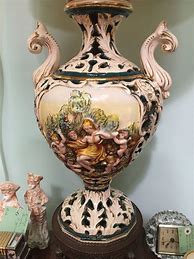 Image result for Vintage Capodimonte Porcelain Lamps