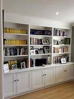 Image result for Home Office Designs with Built in Bookshelves