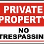 Image result for Metal No Trespassing Signs