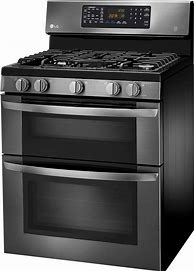 Image result for Stainless Steel Double Oven Electric Range