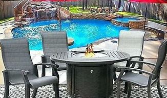 Image result for Costco Patio Furniture with Fire Pit