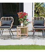 Image result for Wayfair Hansley 2- Person 17.71" Long Bistro Set W/ Cushions Glass/Wicker/Rattan/Mosaic In Black, Size 18.89 H X 17.71 W X 17.71 D In W003691133_1794180747_1794180750 W003691133_1794180747_1794180750