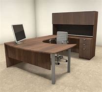 Image result for Modern U-shaped Office Desk