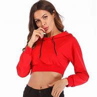 Image result for Long Sleeve Cropped Sweatshirt