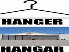 Image result for Hanger vs Hangar