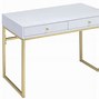 Image result for White and Gold Office Desk