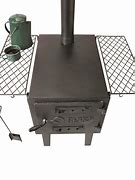 Image result for Guide Gear Large Outdoor Wood Stove, Unisex, Steel/Black