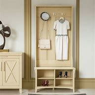 Image result for Entryway Shoe Bench with Coat Rack