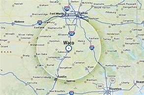 Image result for Map of Texas Waco TX