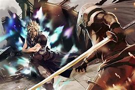 Image result for Clloud vs Sephiroth