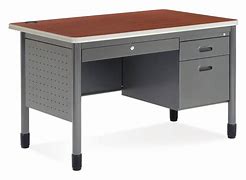 Image result for Single Pedestal Desk Laminate