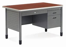 Image result for Single Pedestal Desk Laminate