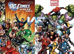 Image result for DC versus Marvel Comics