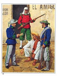Image result for Mexican Army Uniforms 1860