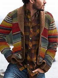 Image result for Men's Striped Sweaters
