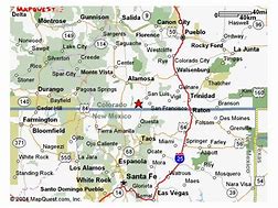 Image result for Colorado New Mexico Border Map