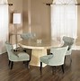 Image result for Black Round Dining Table and Chairs