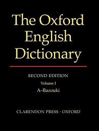 Image result for Oxford English Dictionary Book Cover