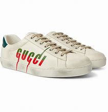 Image result for Gucci Ace Distressed Sneakers