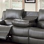 Image result for Gray Leather Couch