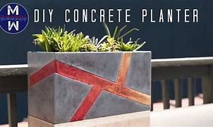 Image result for DIY Cement Planter Box